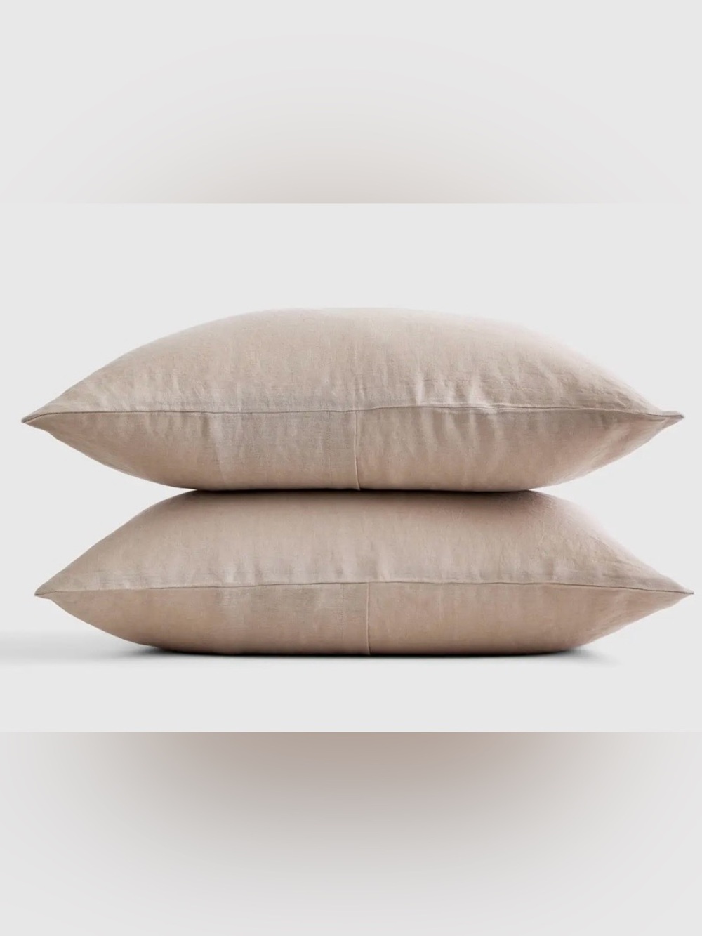 NWOT Quince European Linen Sham Set, King (Toffee)